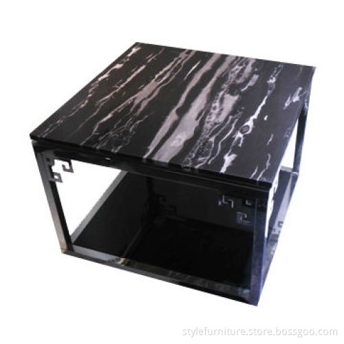 Small marble top end table